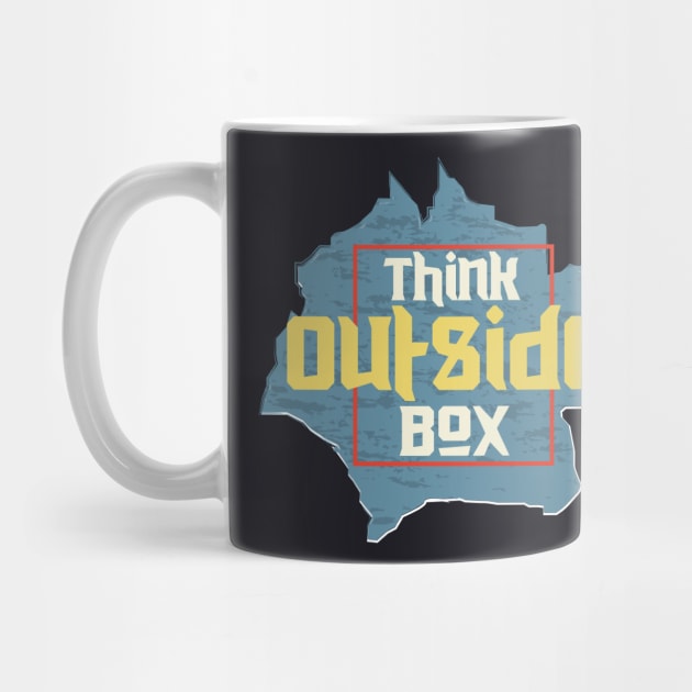 Think Outside Box by T-Shirt Attires